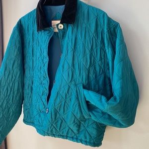 Vintage silk quilted cropped bomber jacket ✨